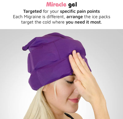 Reusable Migraine Relief Gel Cap-Purple