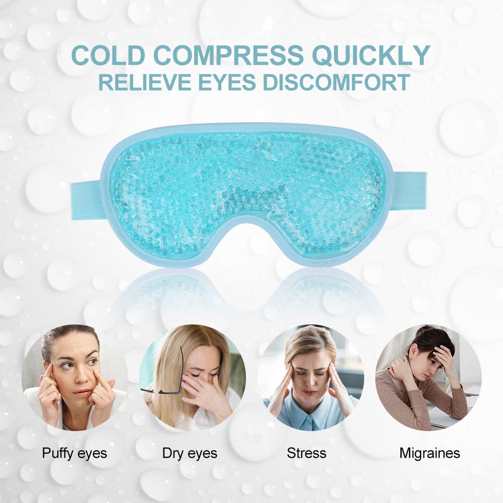 2x Eyes Hot/Cold Gel Pack for Soothing Eyes